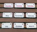 Wooden Calendar / English Calendar