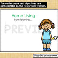 Editable Center Signs With Learning Objectives and Images | Preschool, Pre-K, Kindergarten, Daycare & Early Education Center Signs