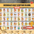 Bible Verse Memory Cards for Kids – 100 Printable Scripture Cards with Illustrations | Christian Learning Activity | Sunday School