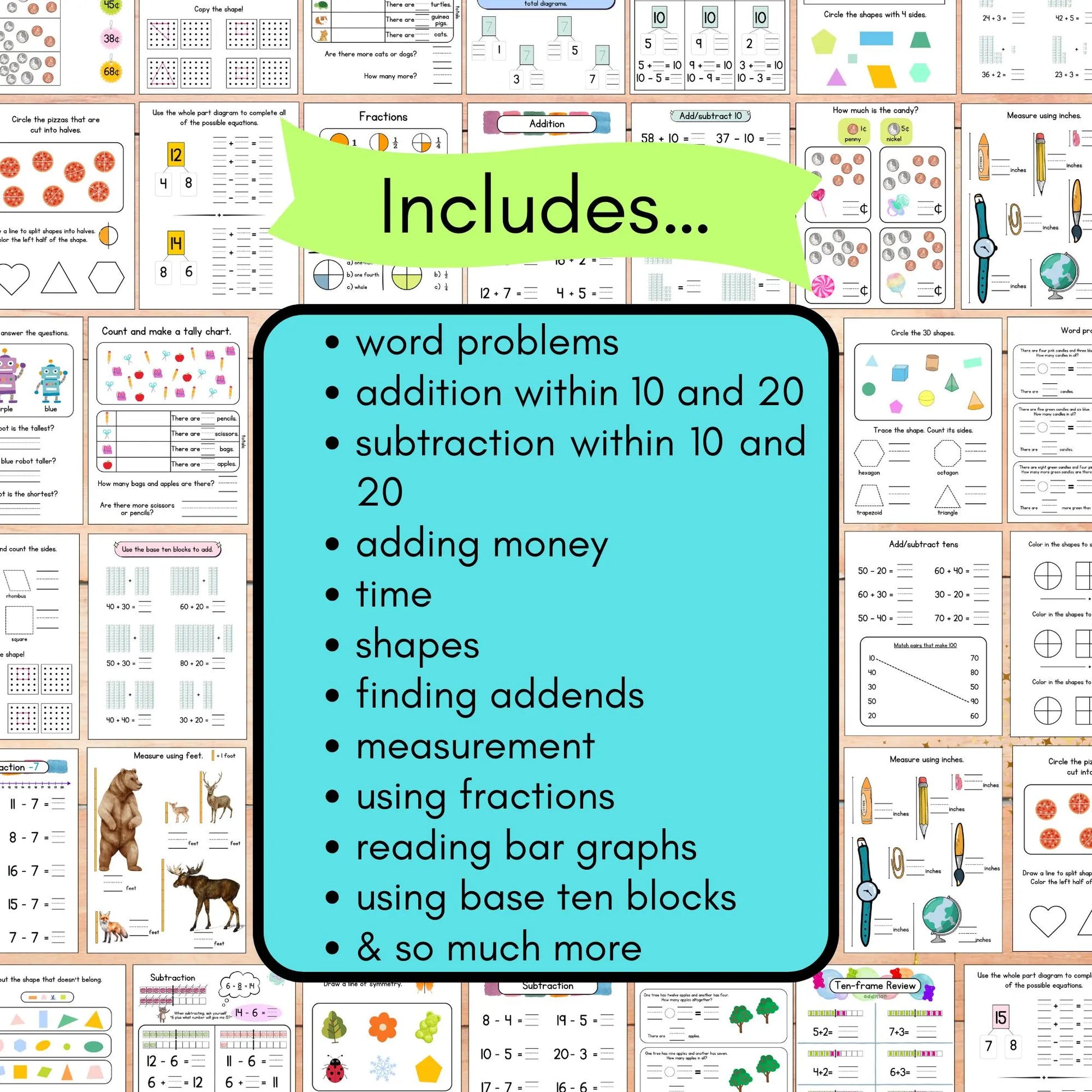 First Grade Math Workbook