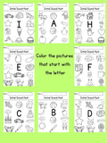 Beginning Sounds Worksheets Bundle 44 Pages Phonological Awareness Activities Initial Sound Digraphs Cutting & Gluing Coloring