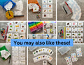 Cotton Swab Pattern Cards- Montessori preschool printable- Preschool- Kindergarten- Special Education- Toddler Quiet Time Activity-PDF