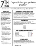 Editable Syllabus Templates for Middle School and High School
