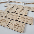 Behaviour Management Tools Wooden Token Set of Appreciation, Reward System, Children Reward Ticket System, Kids Motivational Wood Coins Gift
