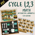 CC Cycle 1, 2, 3 - Math - Interactive Laminates - *PDF*