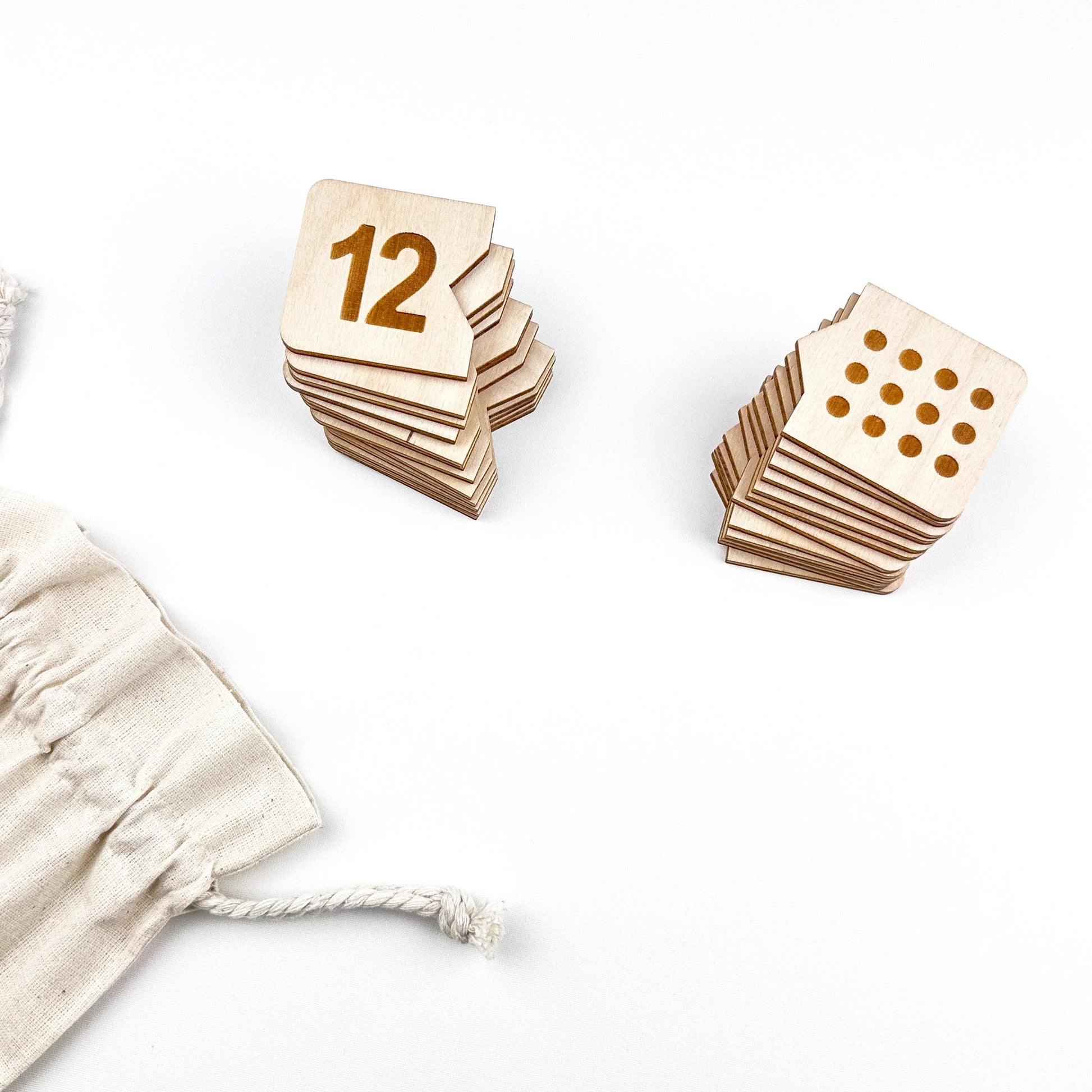 Montessori Wooden Number Match Puzzle, Handmade Wood Matching Game, Montessori Inspired Educational, Homeschool Preschool Toys Number 1-12