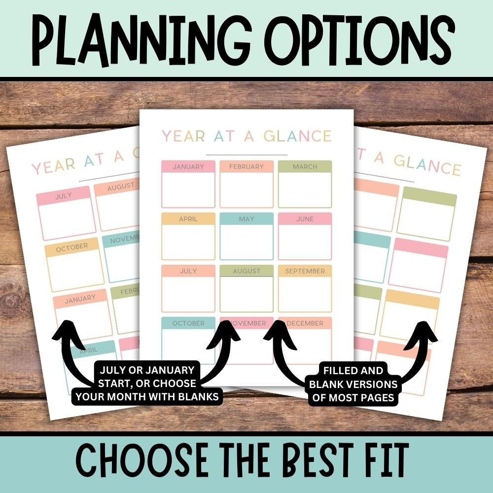 Homeschool Planner Printable, Homeschool Planner, 2025 2026, Homeschool Planner Pages, Homeschool Planning, Teacher Planner Home School