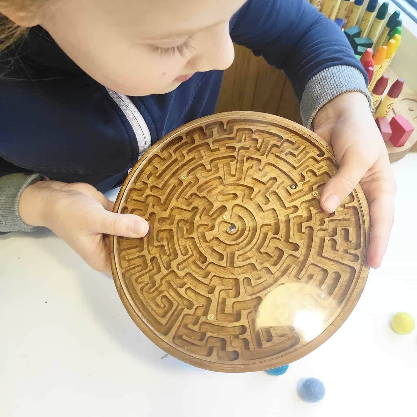 Gift for kids for adults Double-sided labyrinth maze Family game night Brain teaser Mind Problem-solving Concentration Strategy Coordination