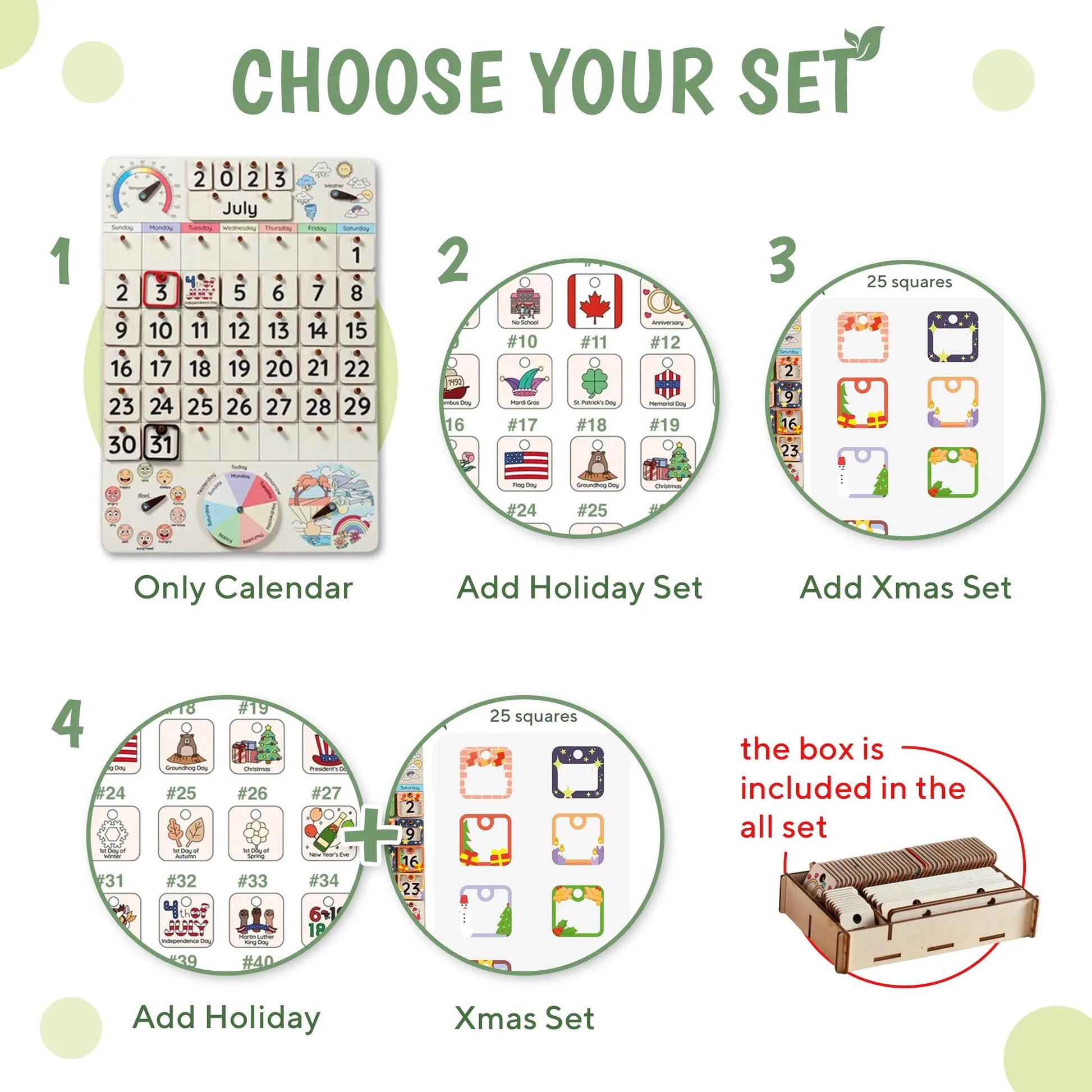Montessori calendar for kids, Wooden calendar, Homeschool calendar, Classroom decor, Toddler calendar, Gifts for kids, Perpetual calendar