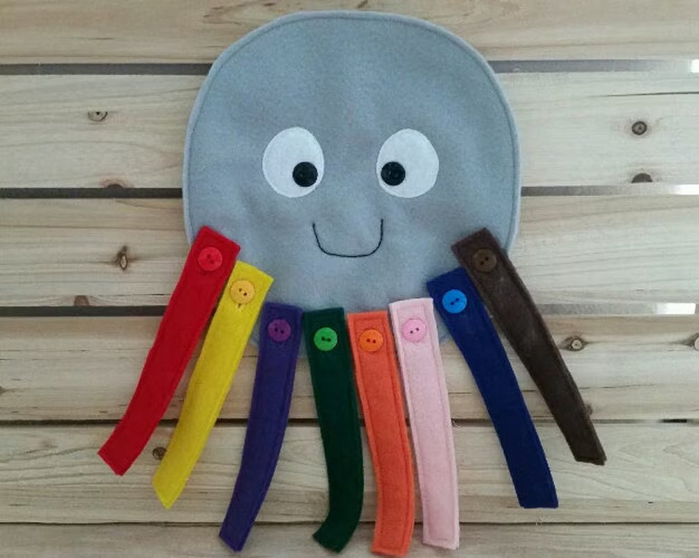 Octopus with Button on Tentacles