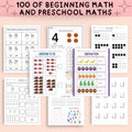 60 000+ Preschool Pre-K + Kindergarten Learning Bundle, Activity Worksheets, Alphabet, Numbers, Shapes, Colors, Coloring pages, Do a Dot