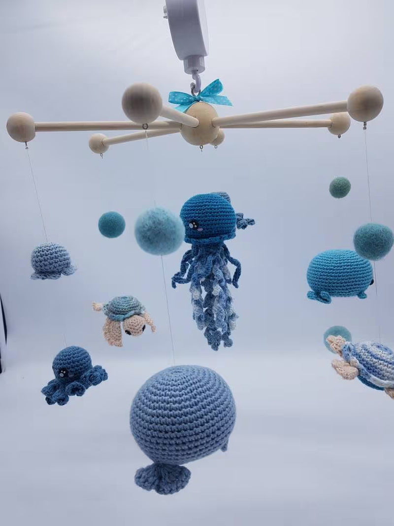 Mobile for baby turtle and octopus