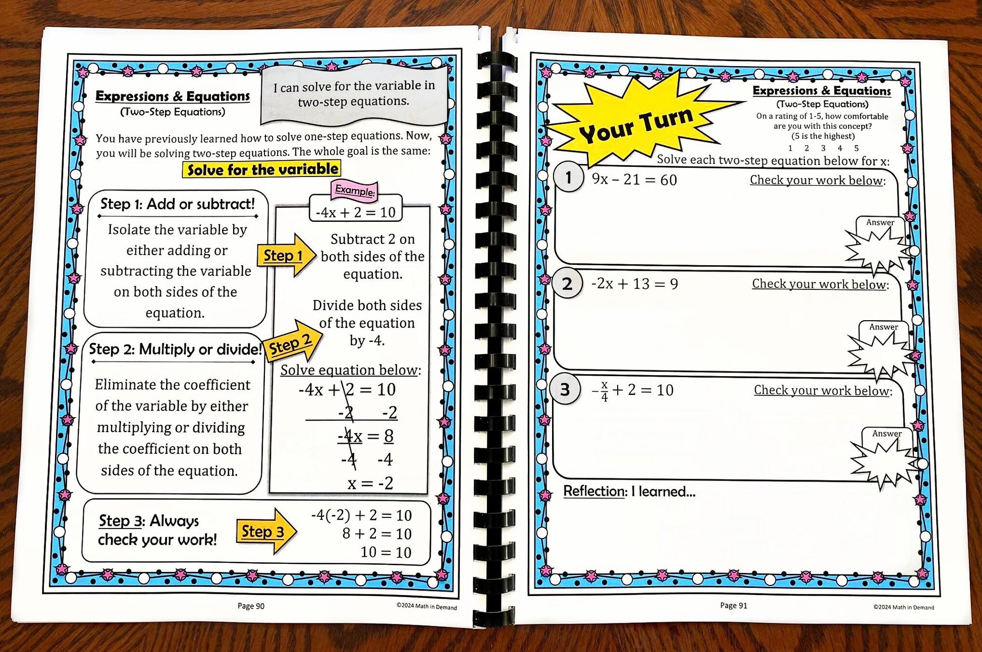 7th Grade Math Workbook