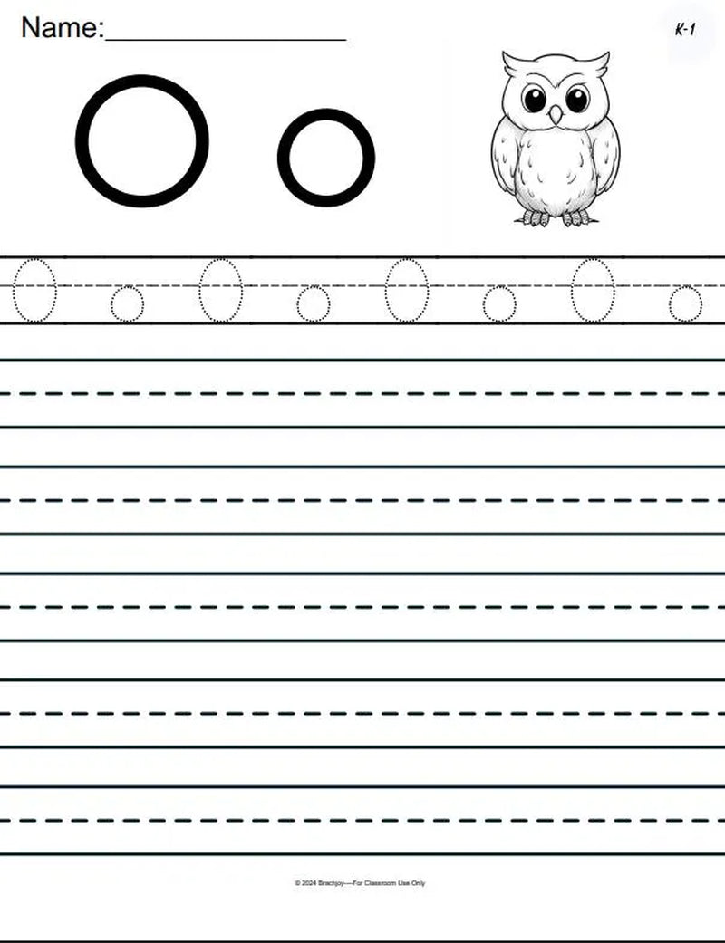 Pre-K Kindergarten 1st Grade Alphabet Tracing Worksheets | 26 Pge PDF Workbook |Uppercase Lowercase Letter Practice | Handwriting Activities