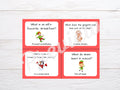 Christmas lunch box joke cards for kids, printable joke cards