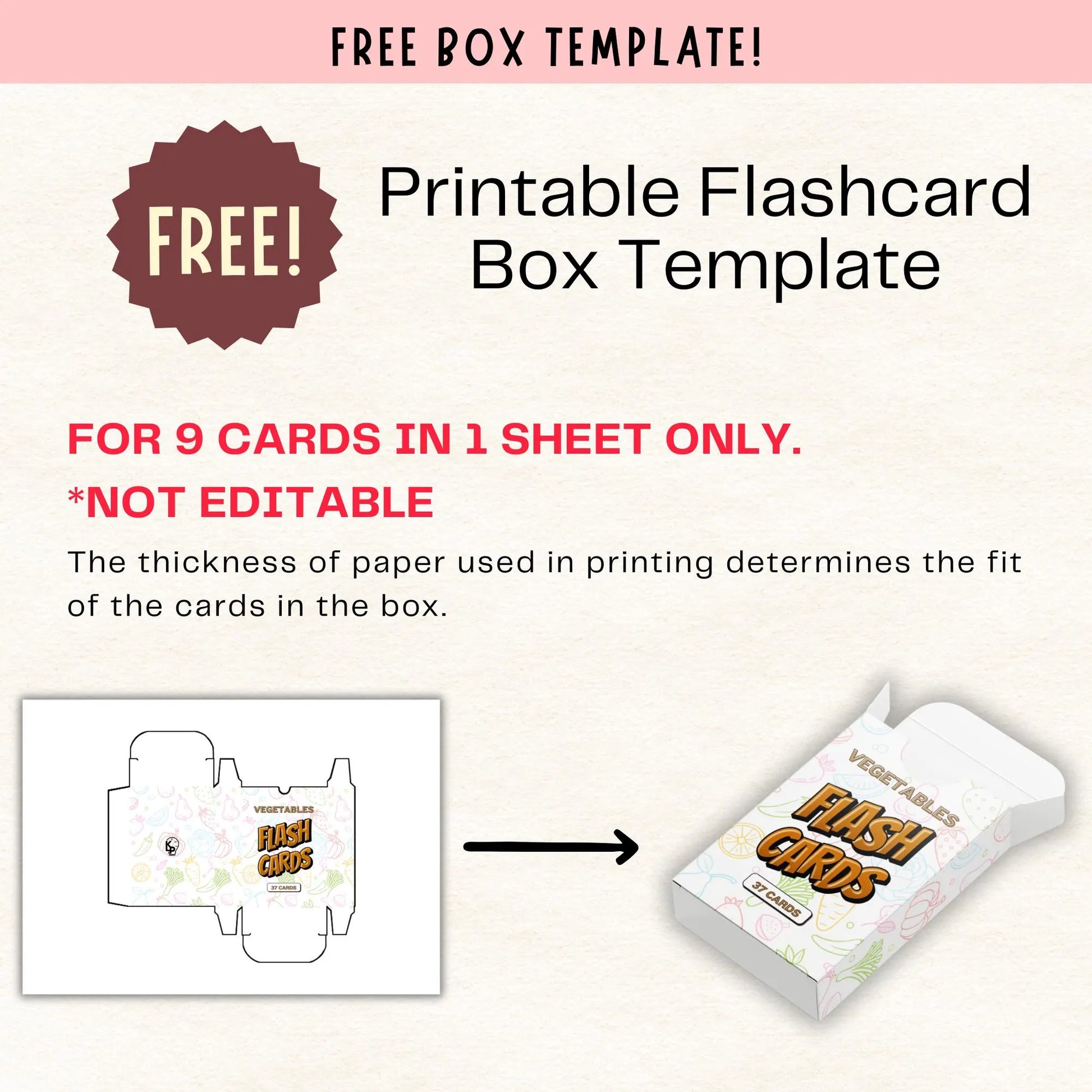 37 Vegetable Flashcards Printable, Veg Vocabulary Cards for ESL & Kids, Montessori Educational Learning Materials for Classroom Teachers PDF