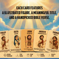 Bible Character Cards for Kids – Printable Christian Flashcards with Verses | Faith Learning Tool for Families & Sunday School
