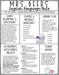 Editable Syllabus Templates for Middle School and High School