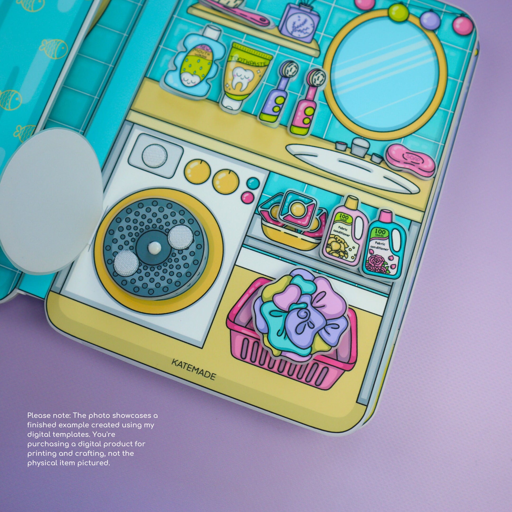 Printable DIY project Dream Dollhouse with Paper Dolls Busy Book & Activities for Kids PDF