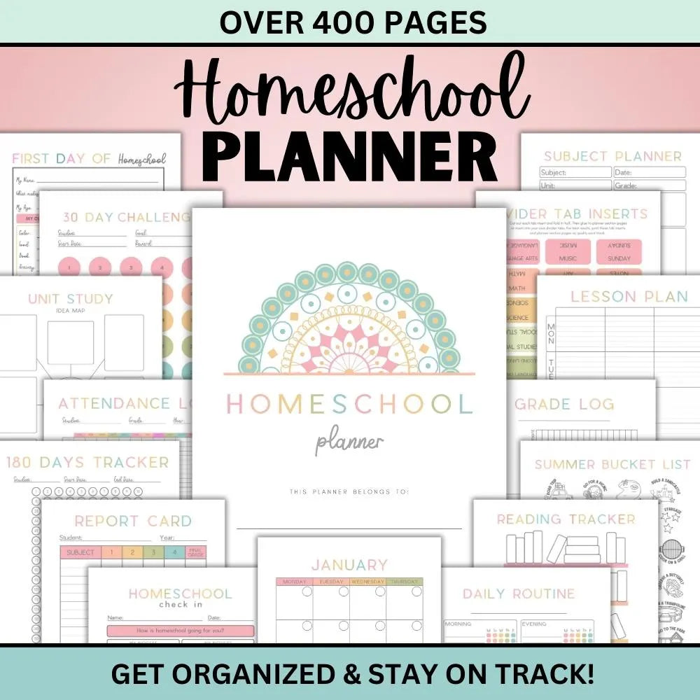 Homeschool Planner Printable, Homeschool Planner, 2025 2026, Homeschool Planner Pages, Homeschool Planning, Teacher Planner Home School