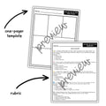 WICOR One Pager for AVID | Writing Inquiry Collaboration Activity | Editable AVID Classroom Resource