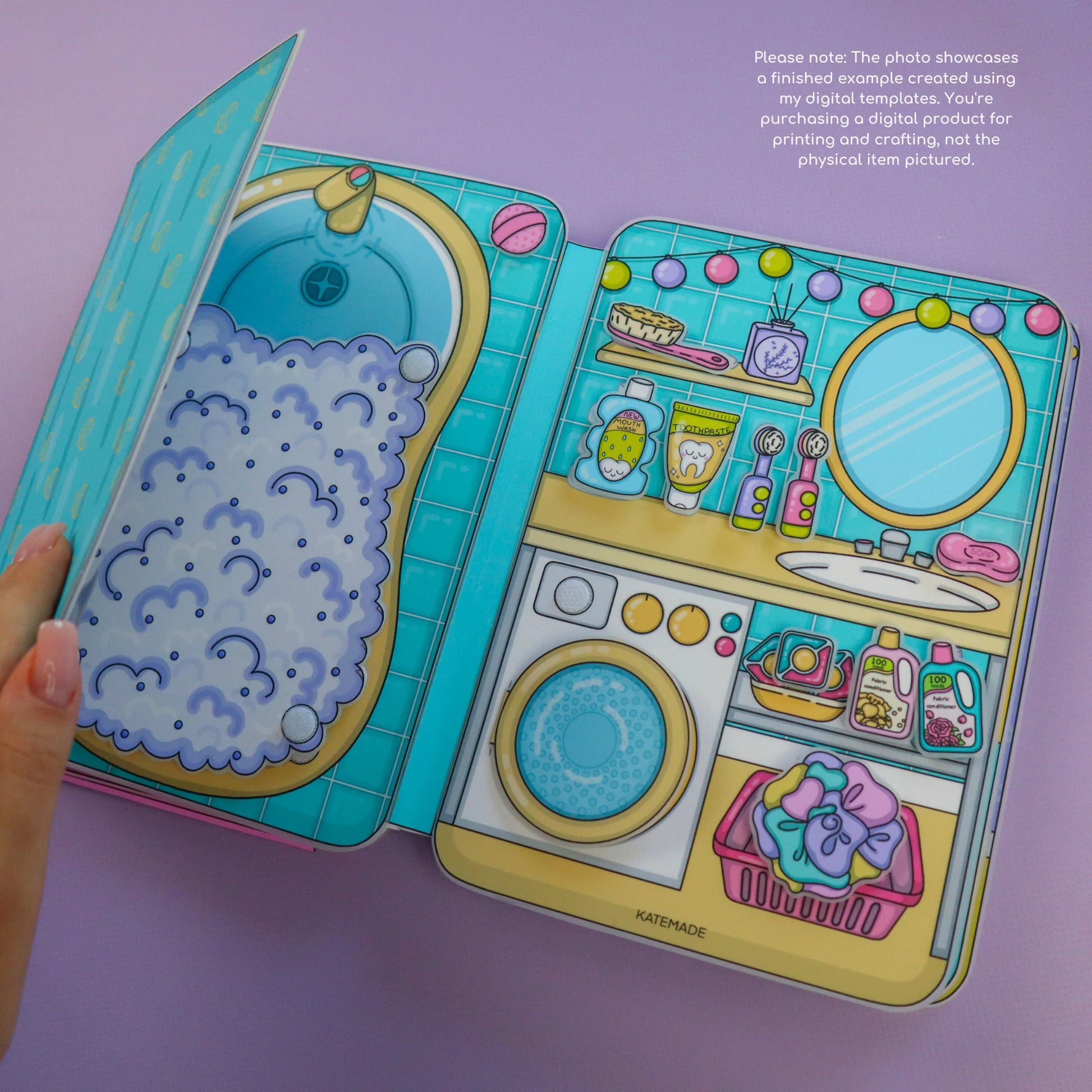 Printable DIY project Dream Dollhouse with Paper Dolls Busy Book & Activities for Kids PDF