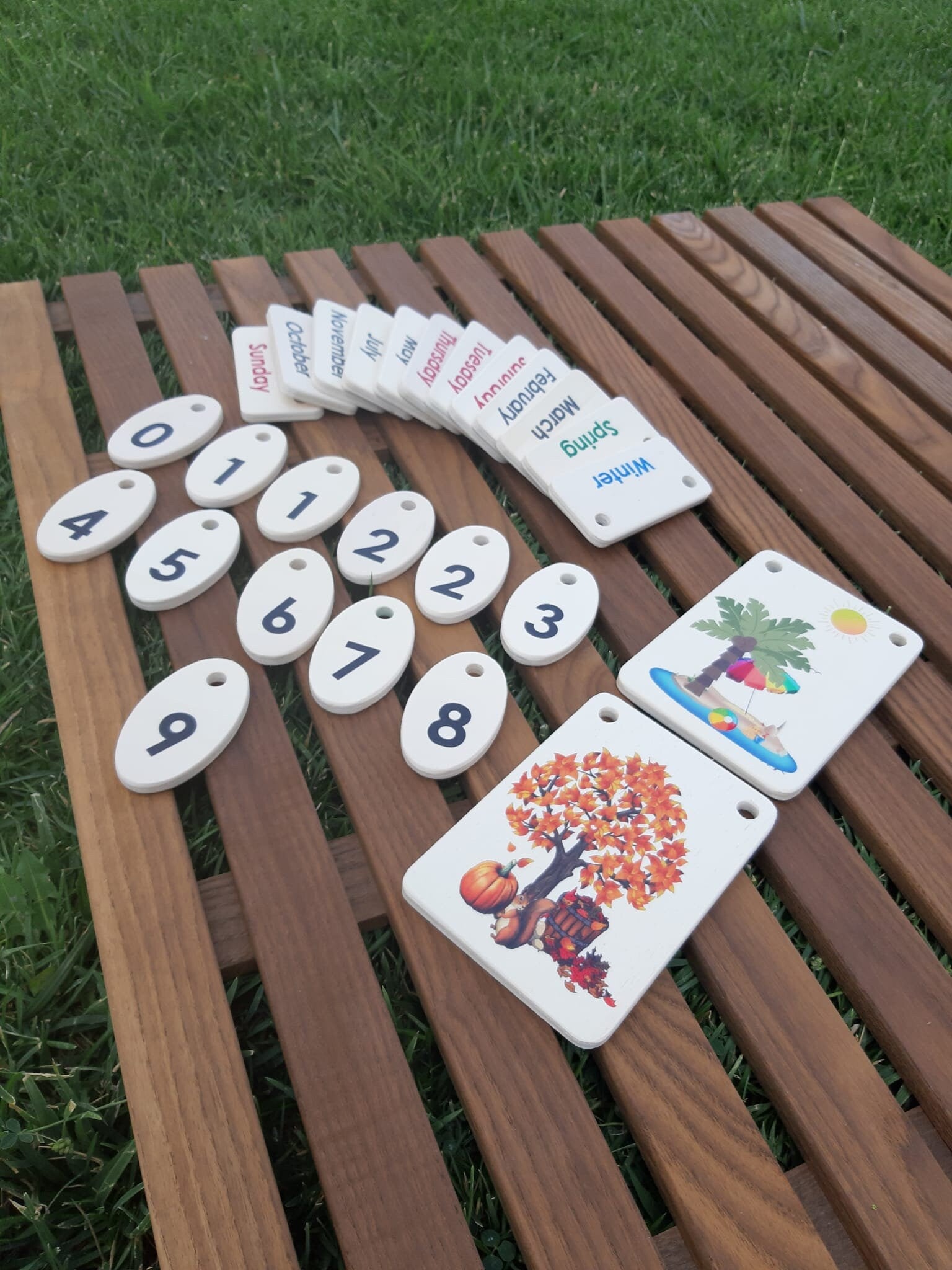 Wooden Calendar / English Calendar
