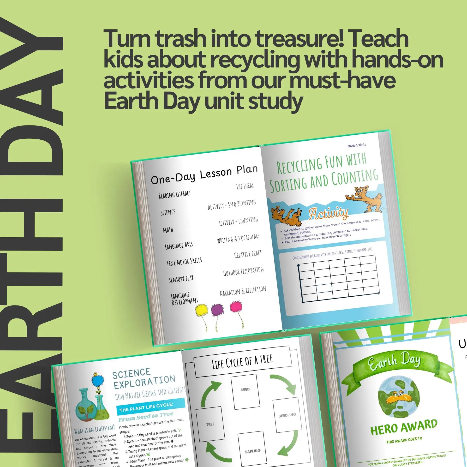 Lorax Science Unit Study + Earth Day Science Preschool Curriculum Morning Basket Homeschool Resources Homeschooling Kindergarten Montessori