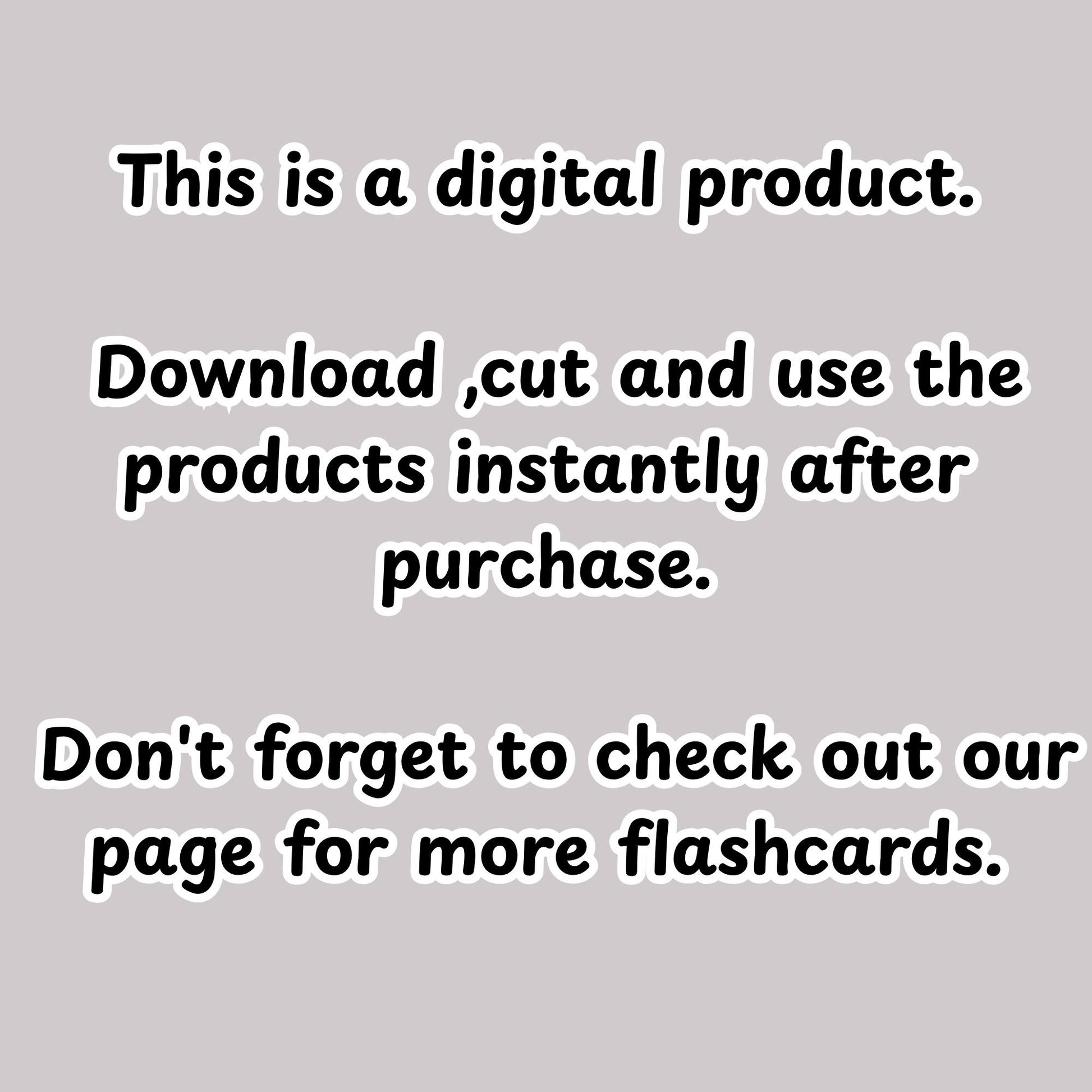 Sign Language Flashcards, ASL Alphabet, Daily Words and Numbers, Printable Beginner PDF Set, Learn American Sign Language for Kids