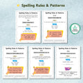 Printable Spelling Workbook for Kids | Vowels Consonants, Sight Words, Rhyming Words, Homophones | Spelling Guide | Homeschool & Classroom