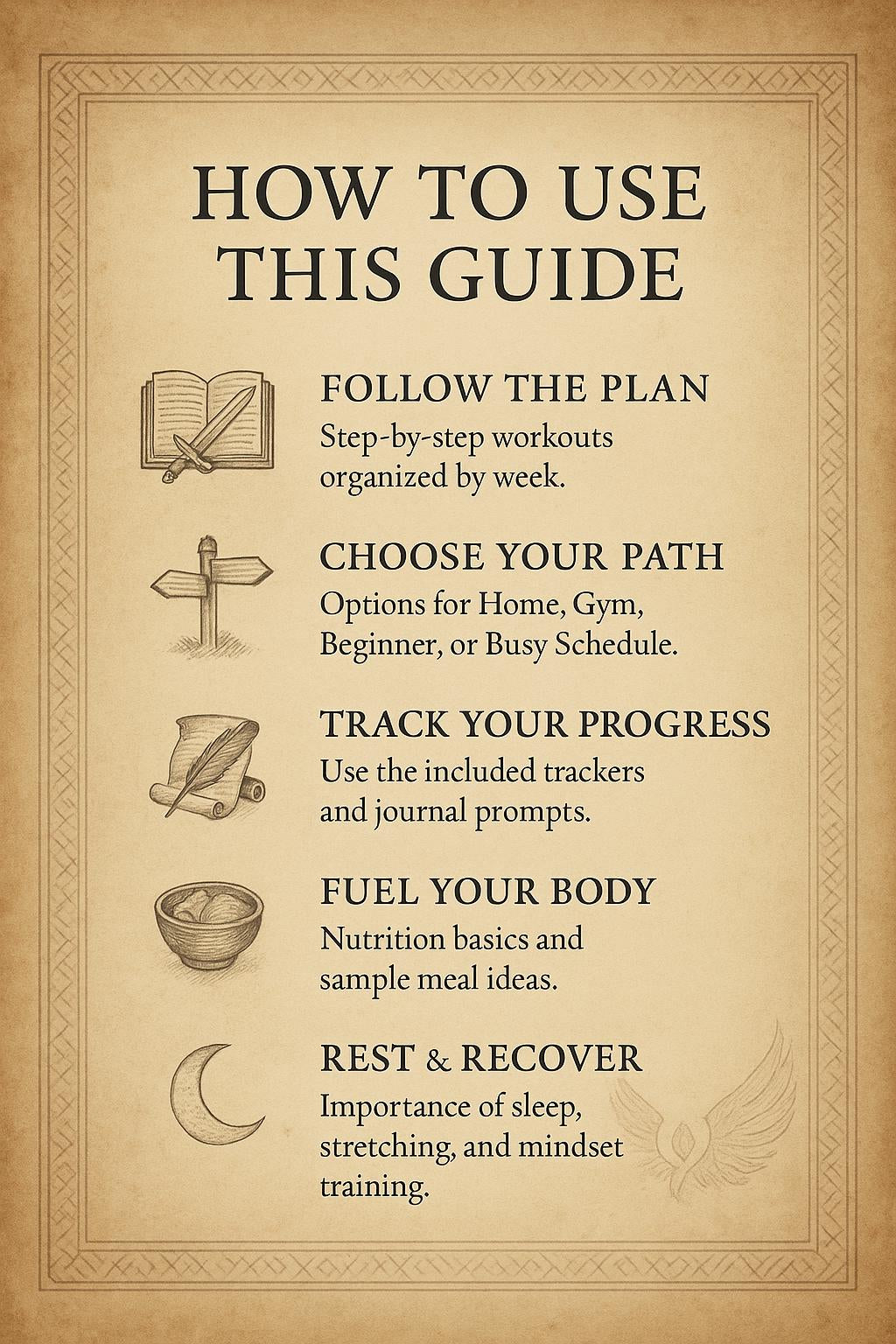 Valkyrie Warrior Workout Training eBook | Norse Fitness Field Manual | At-Home Warrior Strength & Discipline Guide