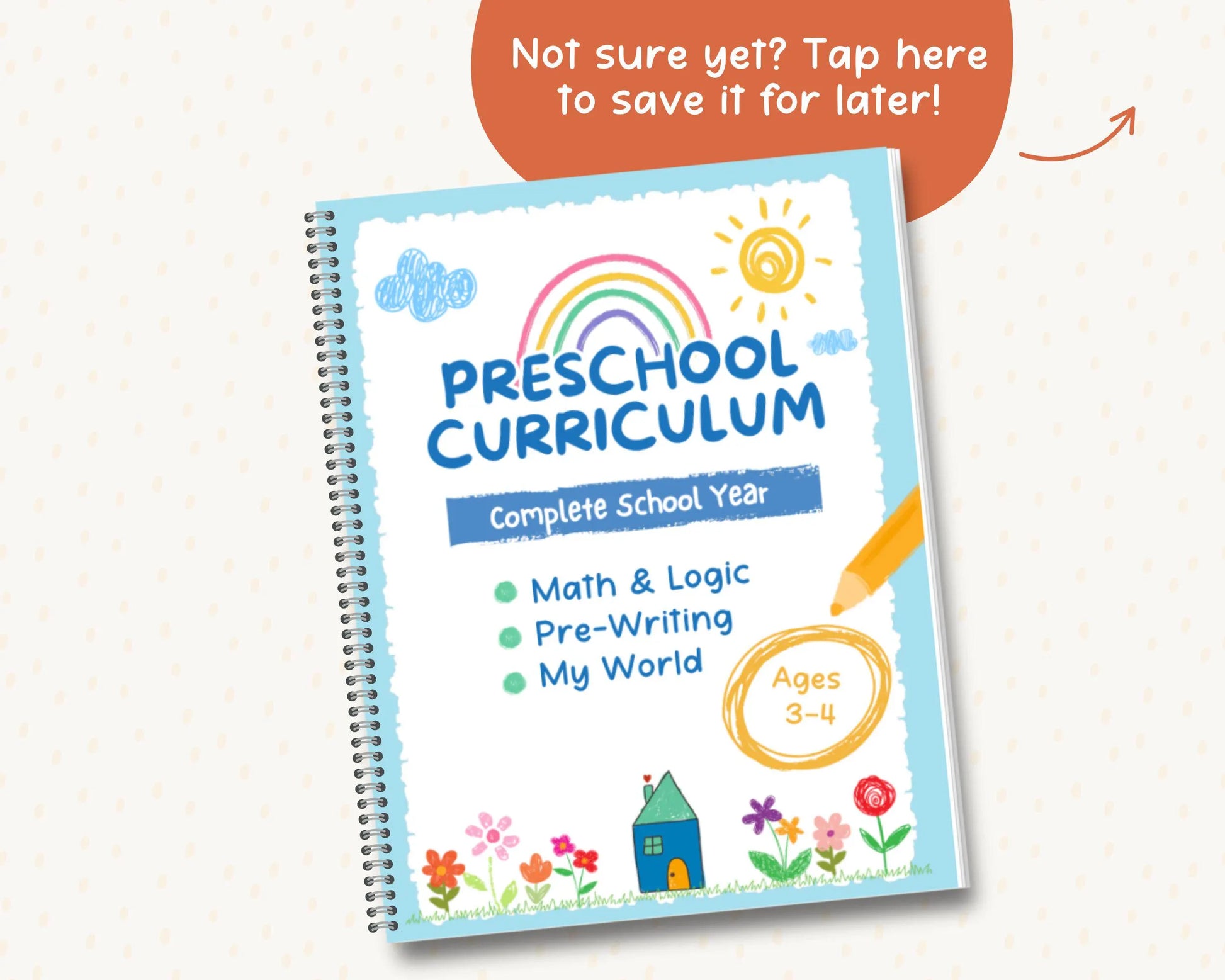 Back to School Bundle for Ages 3-4 | Preschool Curriculum Worksheets | Homeschool Pre-K Printables | ABC, Writing & Counting Activities