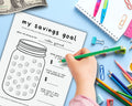 Financial Literacy Workbook for Kids, Teach Learn About Money Printable Activities for Kids, Classroom Money Activity, Allowance Tracker Kid
