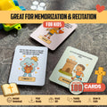 Bible Verse Memory Cards for Kids – 100 Printable Scripture Cards with Illustrations | Christian Learning Activity | Sunday School