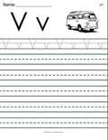 Pre-K Kindergarten 1st Grade Alphabet Tracing Worksheets | 26 Pge PDF Workbook |Uppercase Lowercase Letter Practice | Handwriting Activities