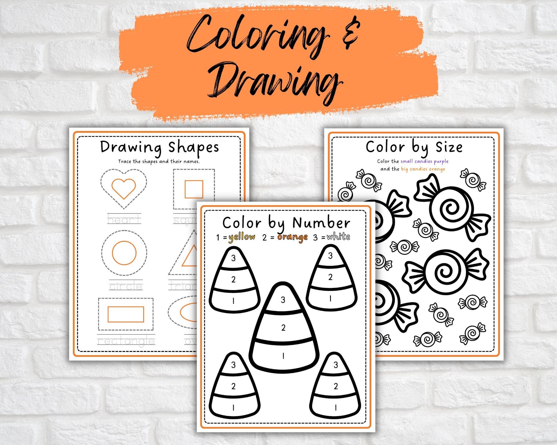 Printable Halloween Preschool Activity Bundle