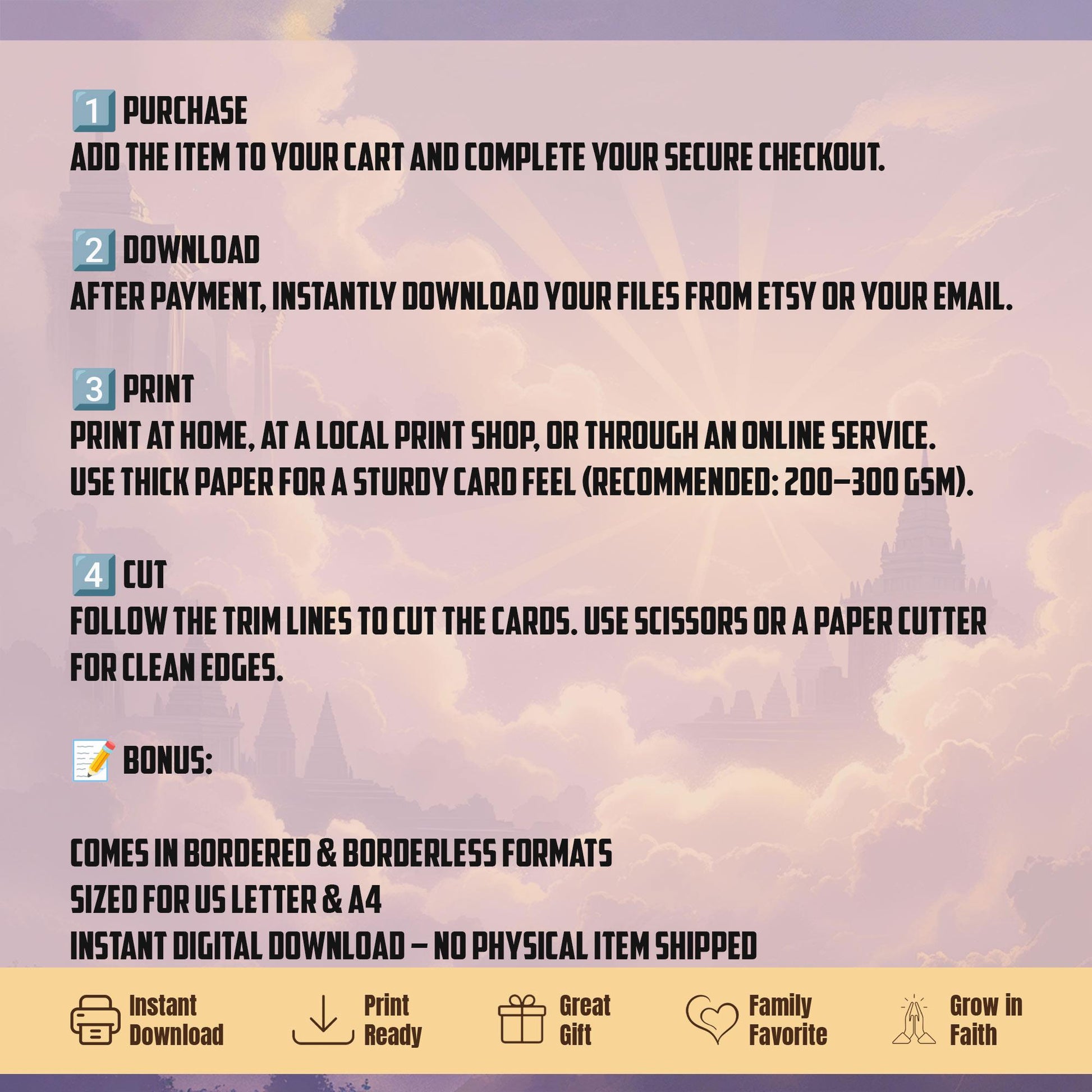 Bible Character Cards for Kids – Printable Christian Flashcards with Verses | Faith Learning Tool for Families & Sunday School