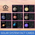 Solar System Fact Cards, Planets Printable, Homeschool solar system unit, Planet Flashcards, Science Worksheets, Planet Information Cards