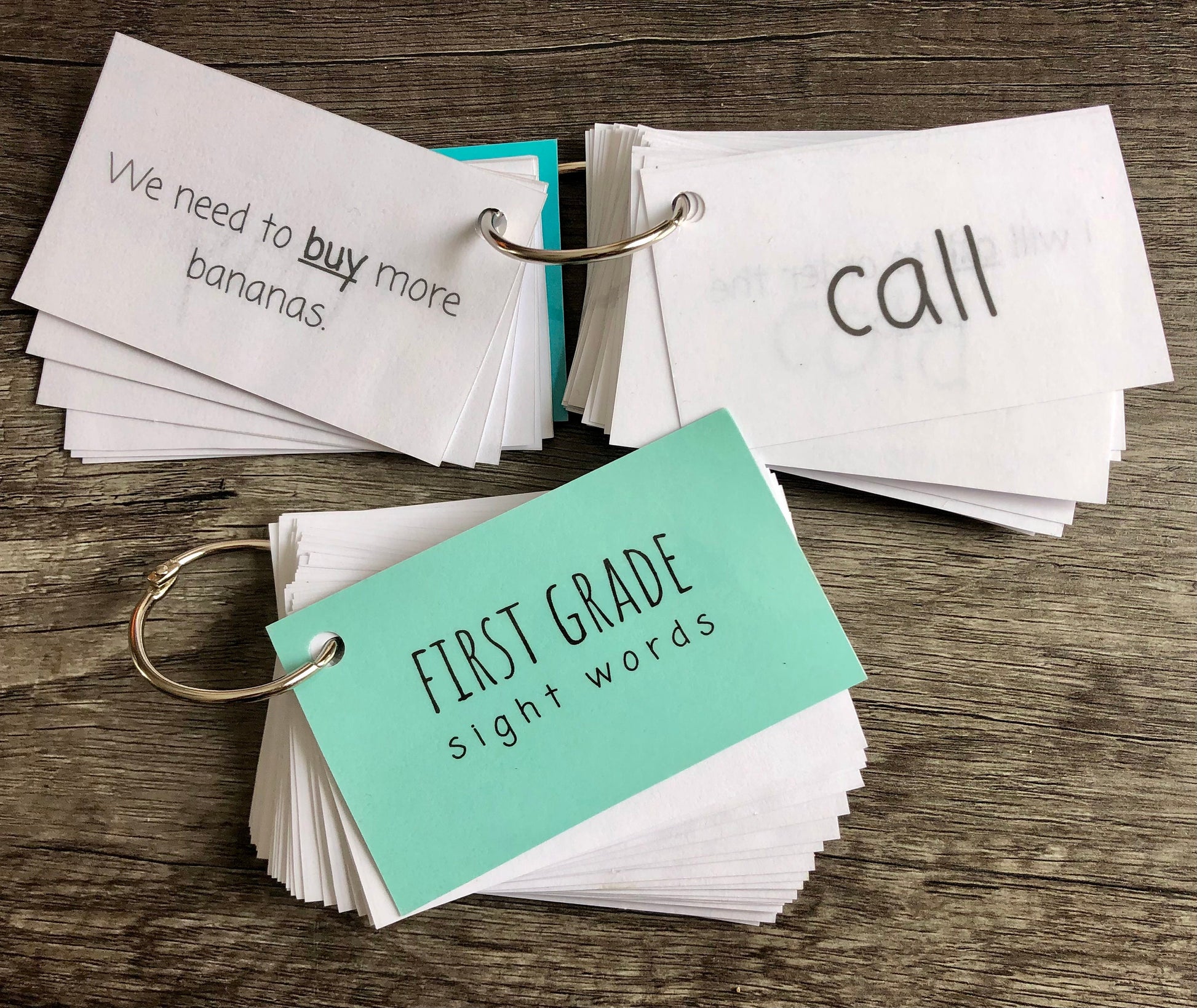 Dolch Sight Word Sentence Flash Cards - preschool, kindergarten, educational flashcards, homeschool, laminated, back to school activities