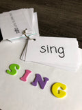 Dolch Sight Word Sentence Flash Cards - preschool, kindergarten, educational flashcards, homeschool, laminated, back to school activities