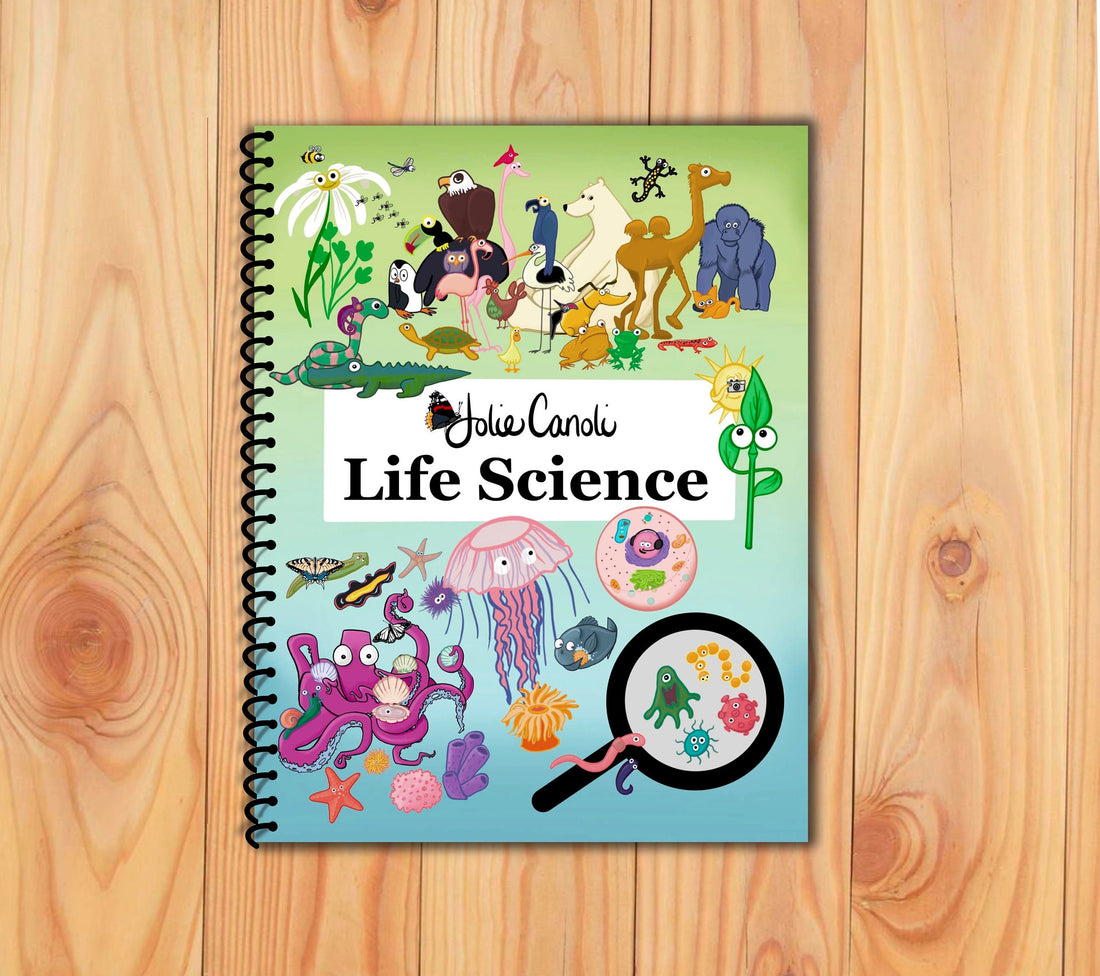 Elementary Life Science Workbook: Biology & Botany Basics for kids, including Animal Classification, Cells, Vertebrates, Plant Systems, etc