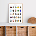 Alphabet Chart Bookface | Montessori Phonics Poster | Educational Resources | Reading | Homeschool & Kid's Room Décor | PDF JPEG | Printable