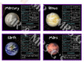 Solar System Fact Cards, Planets Printable, Homeschool solar system unit, Planet Flashcards, Science Worksheets, Planet Information Cards