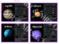 Solar System Fact Cards, Planets Printable, Homeschool solar system unit, Planet Flashcards, Science Worksheets, Planet Information Cards
