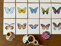 Butterfly Matching Cards, Montessori Materials Printable, Toddler Pattern Matching, Three Part Cards, Nature Study, Homeschool Learning