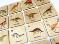Dinosaur alphabet wooden flashcards/ Montessori Learning Dinosaur activity/ Toddler Kids Dinosaur Lover Toys/ Animals Alphabet Cards