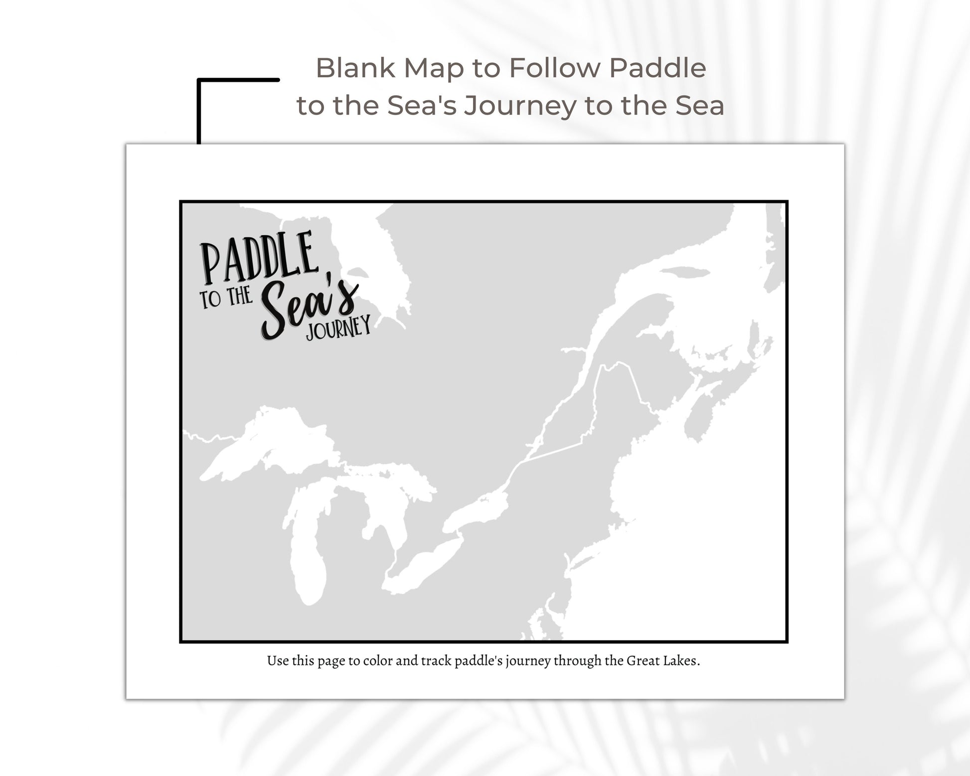 Paddle to the Sea Unit Study, Charlotte Mason Geography Homeschool Printable