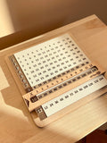 Multiplication Chart by 12 - Wooden Education Multiplication Board with Viewer Window - Homeschool Supplies - Back to school / Easter Gift