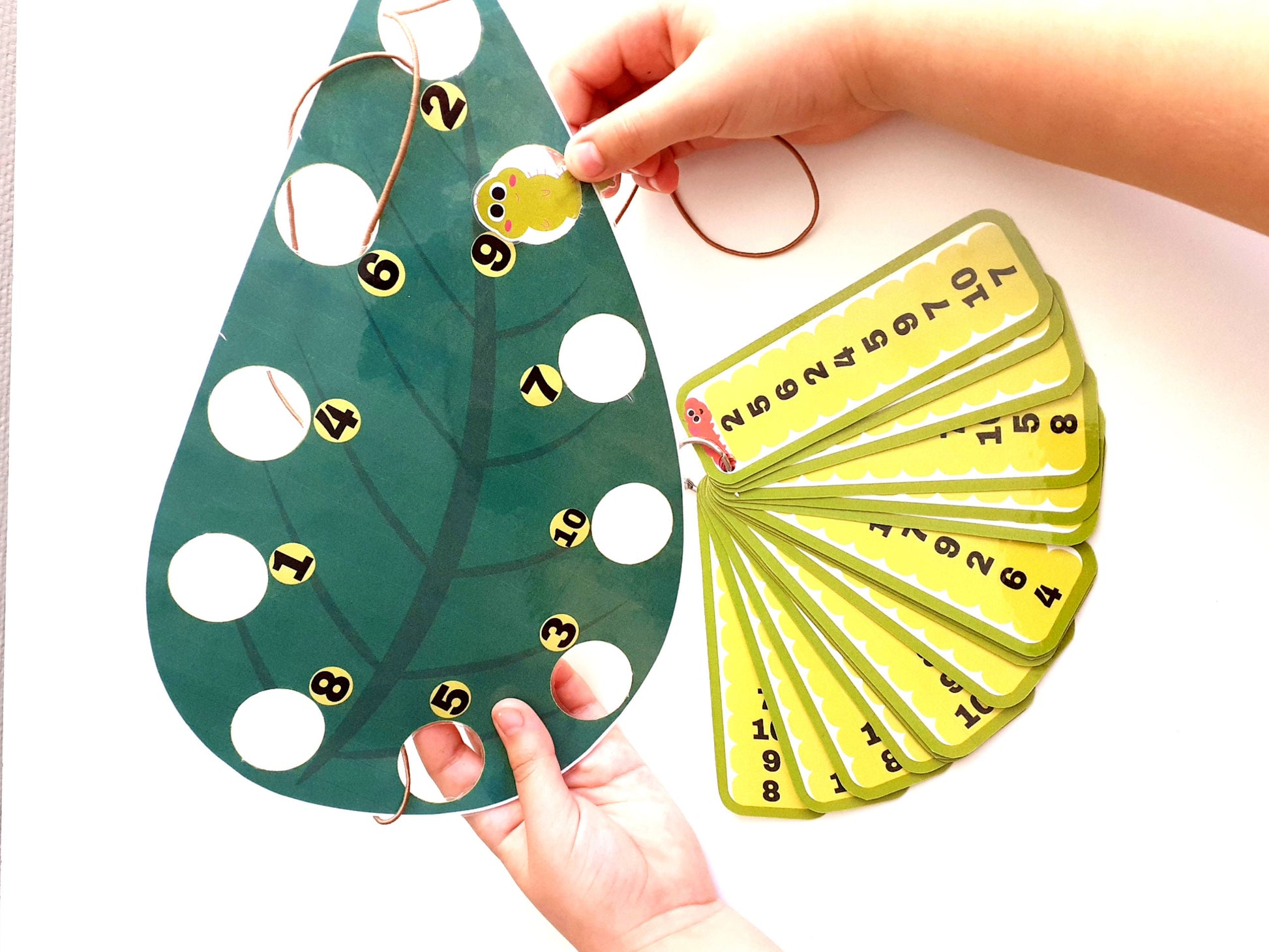 Caterpillar Treading Pattern , Fine Motor Skills, Learn numbers, Treading Game, Busy Book, Rainbow Matching, Preschool Math, Toys and Game