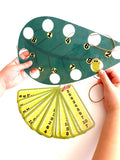 Caterpillar Treading Pattern , Fine Motor Skills, Learn numbers, Treading Game, Busy Book, Rainbow Matching, Preschool Math, Toys and Game